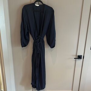 Sotela Black Wrap Robe Intimates Sleepwear